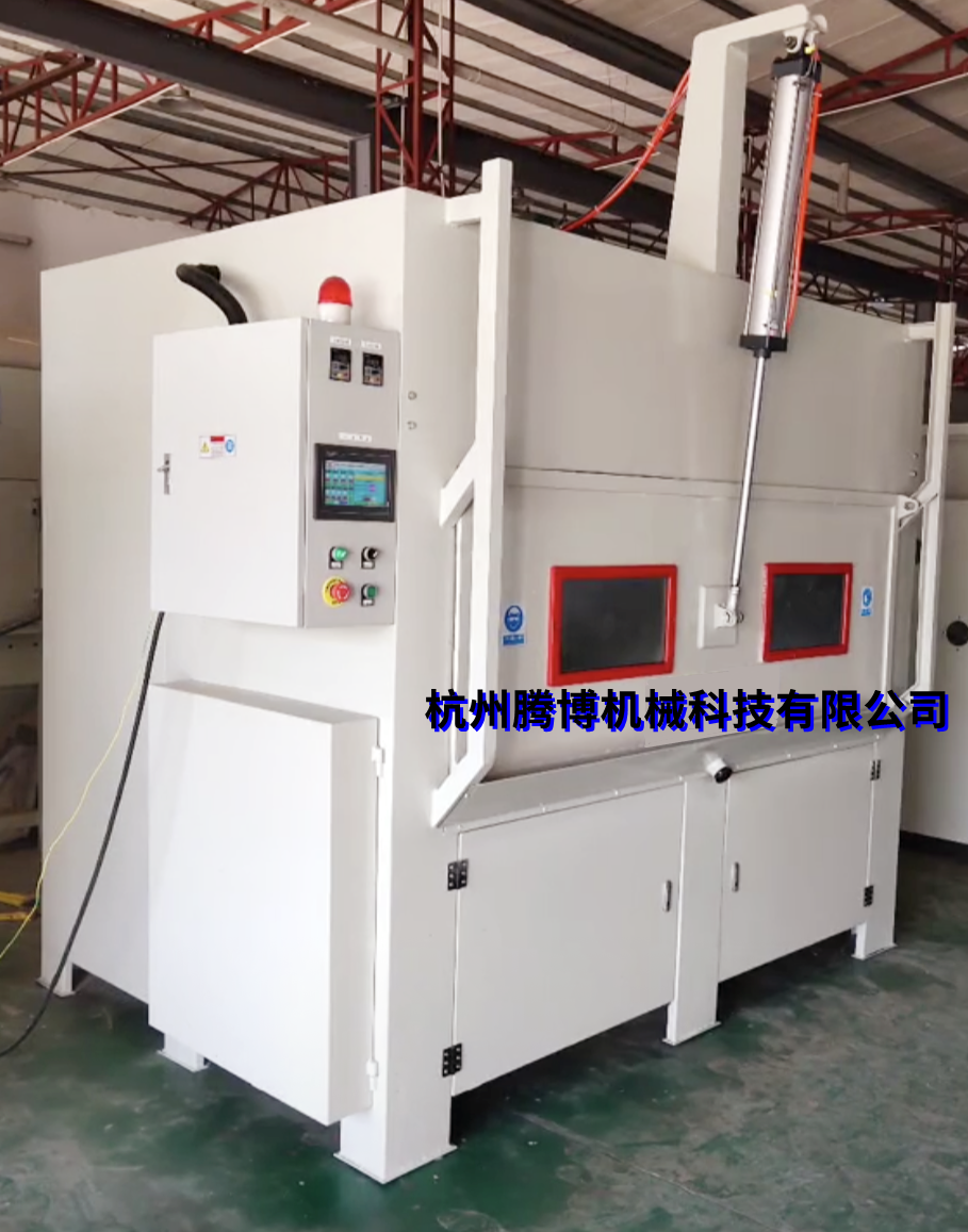 輥筒專用噴砂機，膠輥自動噴砂機