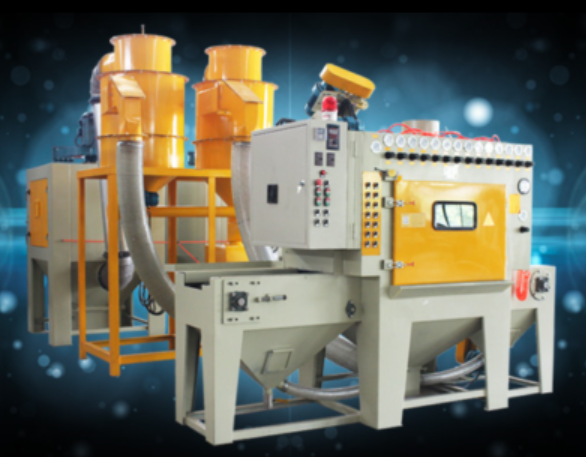 新能源行業(yè)專用自動噴砂機，硅晶片專用噴砂機